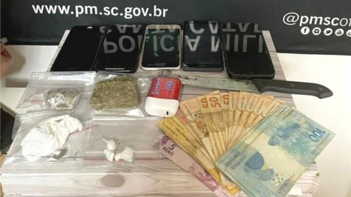 Adolescentes são apreendidos pela Polícia Militar por tráfico de drogas em Concórdia