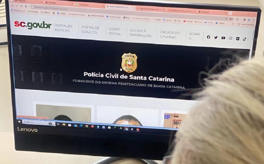 Polícia Civil lança portal com imagens dos criminosos mais procurados de SC