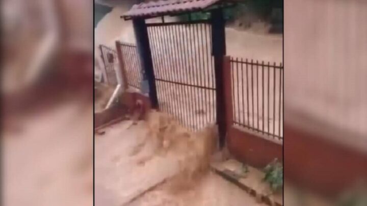 Vídeo: chuva invade casas, cancela aulas e suspende abastecimento de água em Seara