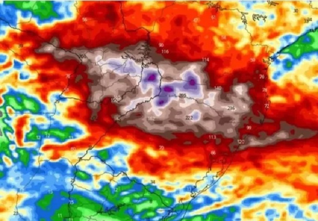 Regiões de SC podem registrar até 300 mm de chuva nesta semana; veja quais