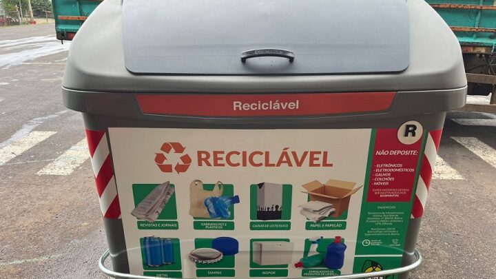 Prefeitura de Chapecó instala novo contêiner de lixo para teste