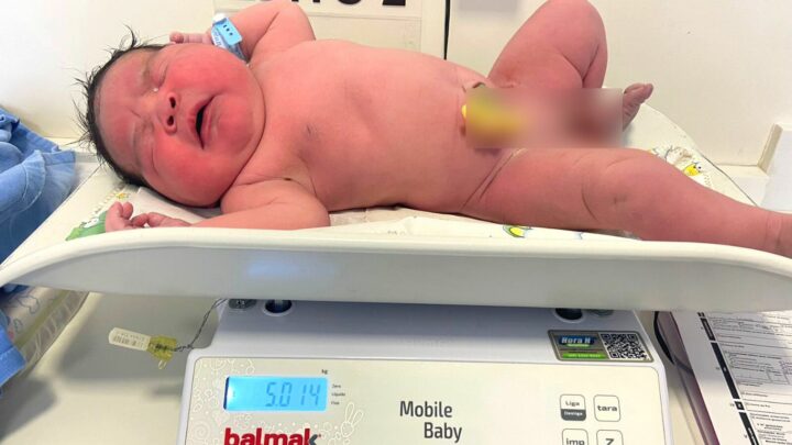 Bebê nasce com mais de 5 kg em hospital no Meio-Oeste