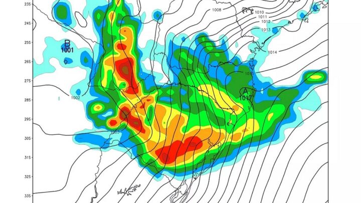 “Racha térmico” incomum trará mais chuvas e tempestades a Santa Catarina e Rio Grande do Sul