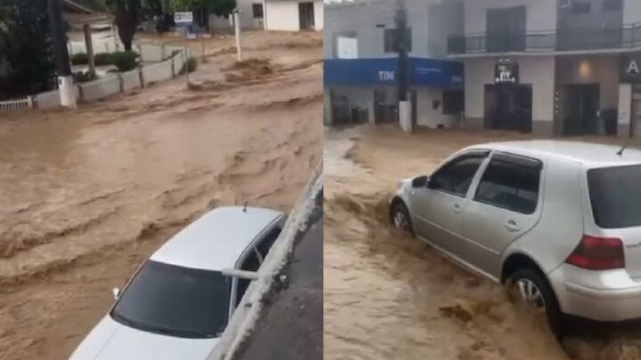 Pequena cidade de SC registra enxurrada e fica debaixo d’água: “Desesperador”