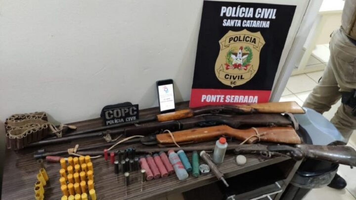 Polícia apreende armas em Ipumirim