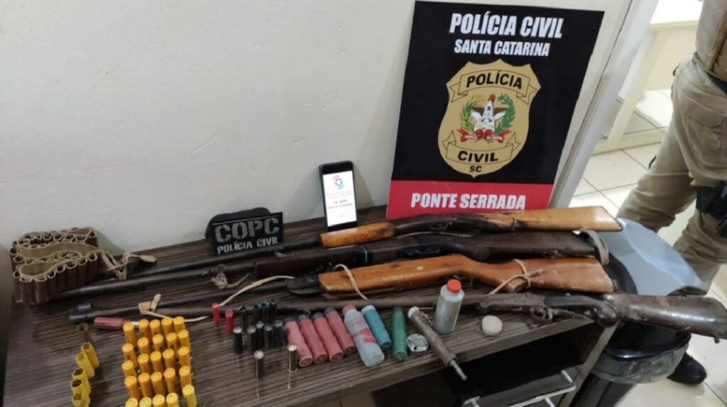 Polícia apreende armas em Ipumirim