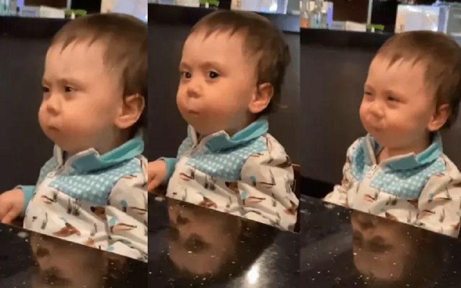 Bebê tem reação hilária ao experimentar pimenta pela primeira vez; assista