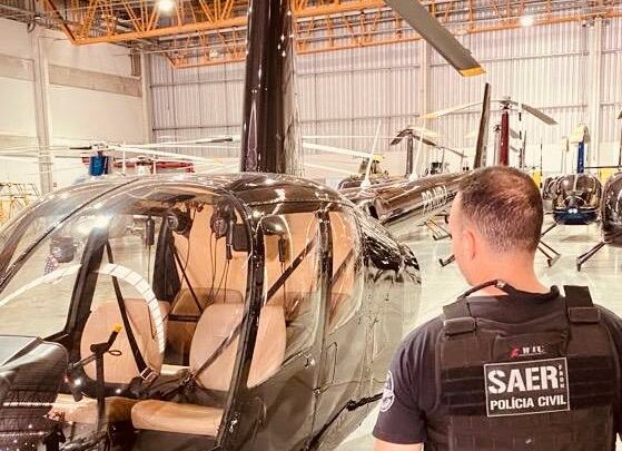 Polícia Civil apreende helicóptero em São Paulo em investigação que já sequestrou bens no valor de R$ 50 milhões; veja o vídeo