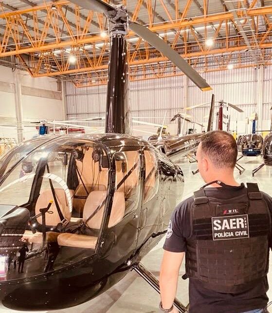 Polícia Civil apreende helicóptero em São Paulo em investigação que já sequestrou bens no valor de R$ 50 milhões; veja o vídeo