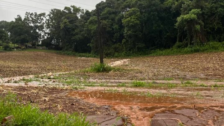 Guatambu estima R$ 500 mil em prejuízos nas estradas devido à chuva