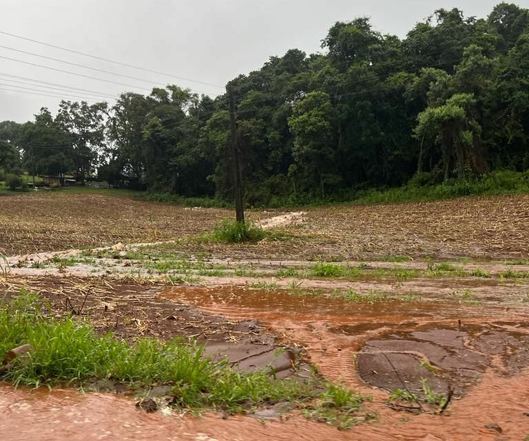 Guatambu estima R$ 500 mil em prejuízos nas estradas devido à chuva