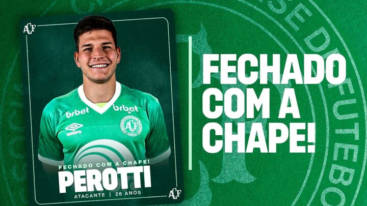 Atacante Perotti de 26 anos está de volta a Chapecoense