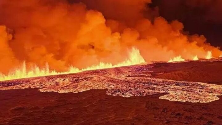 Vídeo: vulcão entra em erupção na Islândia após milhares de terremotos