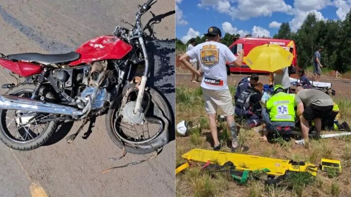 Colisão entre carro e moto mata uma pessoa em Chapecó