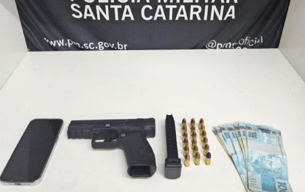 PM prende homens com arma turca no Oeste de SC