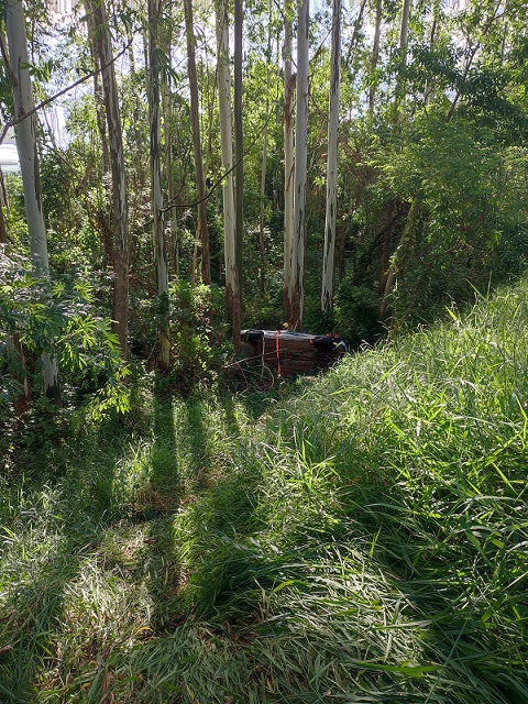 Motorista morre após carro capotar em ribanceira em Itá