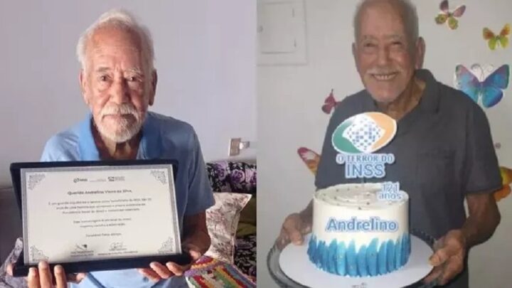 Idoso que viralizou como ‘terror do INSS’ completa 123 anos