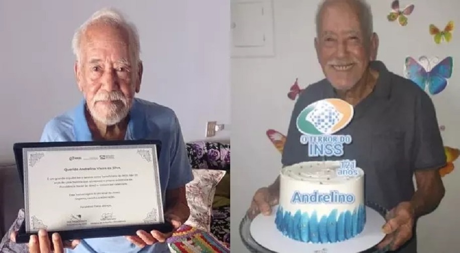 Idoso que viralizou como ‘terror do INSS’ completa 123 anos