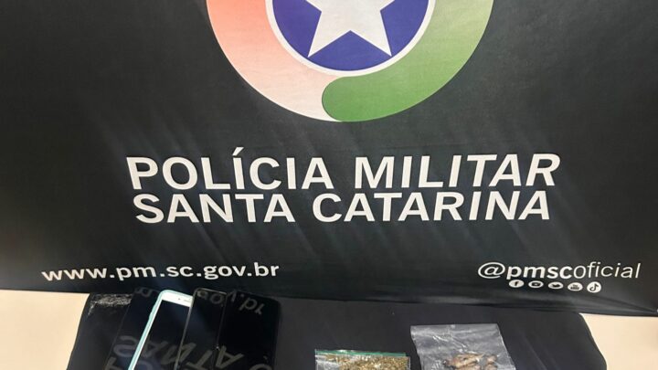 Três pessoas são presas pela Polícia Militar pelos crimes de tráfico de drogas e associação para o tráfico em São Miguel do Oeste