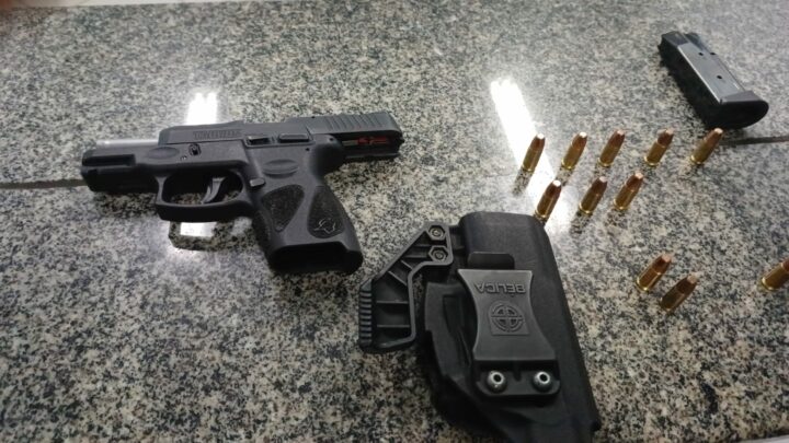 Motorista é preso portando pistola 9 mm em Caçador