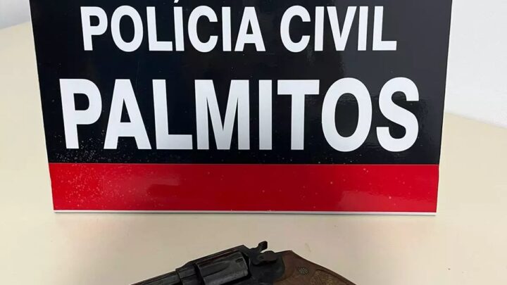 Homem que deixava revólver ao alcance de seus filhos tem arma apreendida no Oeste