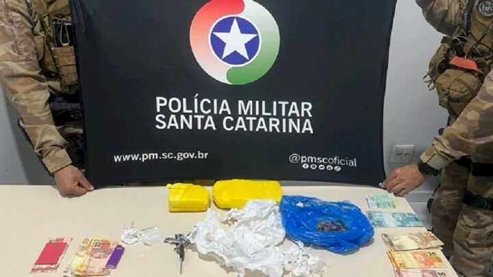 Trio é detido com drogas após abordagem veicular em São Miguel do Oeste