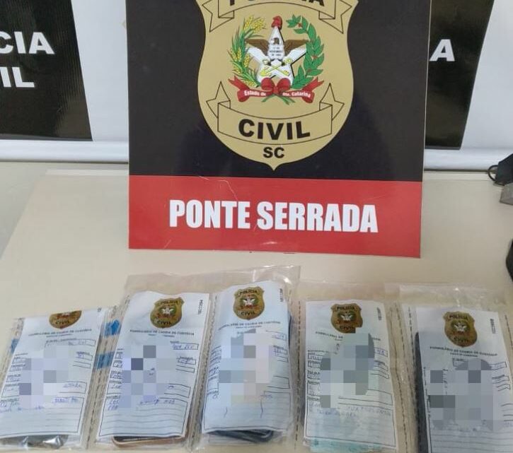 Operação contra o tráfico de drogas prende 5 pessoas em Ponte Serrada
