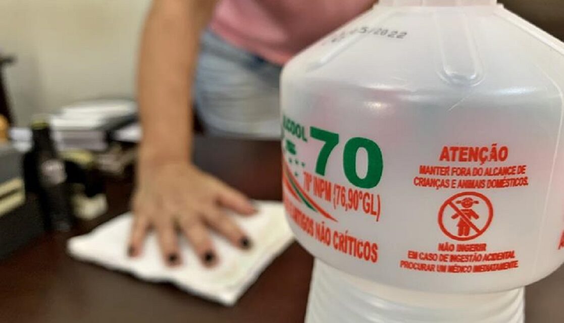 Álcool 70% terá venda proibida a partir da próxima terça-feira