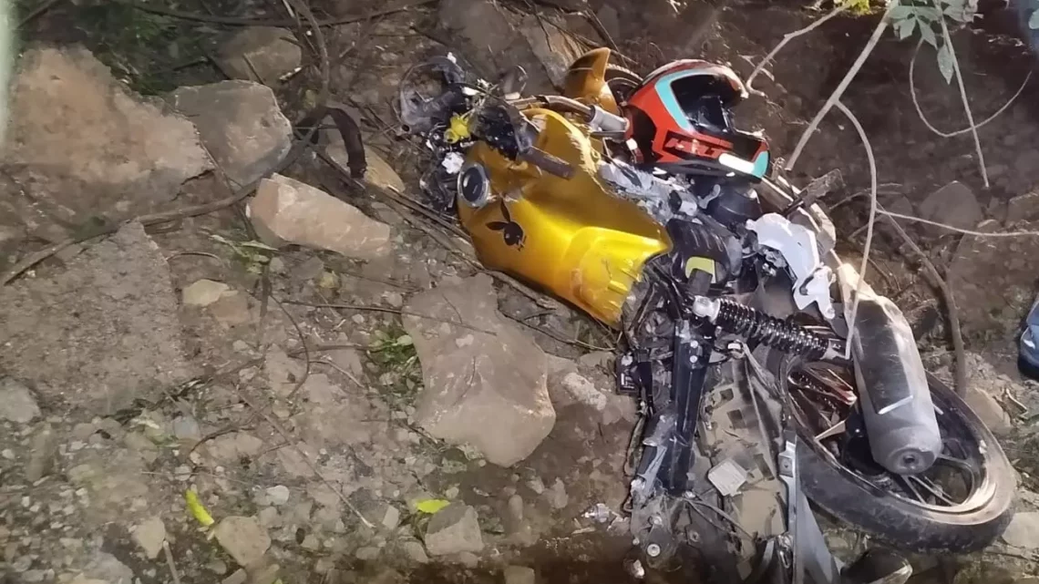 Jovem de 19 anos morre em acidente de moto na BR-282 em Cunha Porã