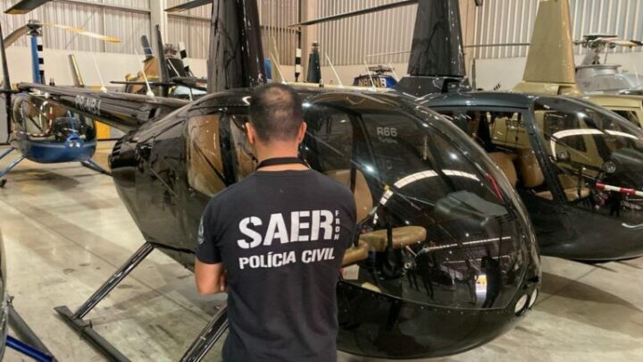 Polícia Civil vai combater o crime com helicóptero apreendido em lavagem de dinheiro