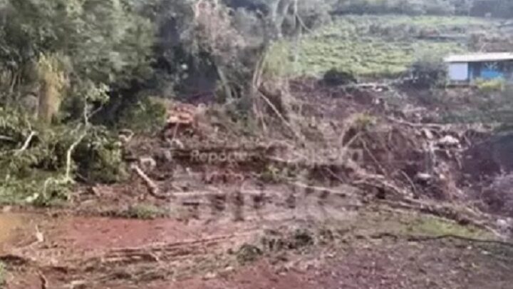 Família morre abraçada no interior do RS após deslizamento de terra