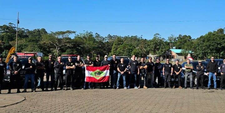 Polícia Civil de SC mobiliza 42 policiais para missão humanitária no Rio Grande do Sul