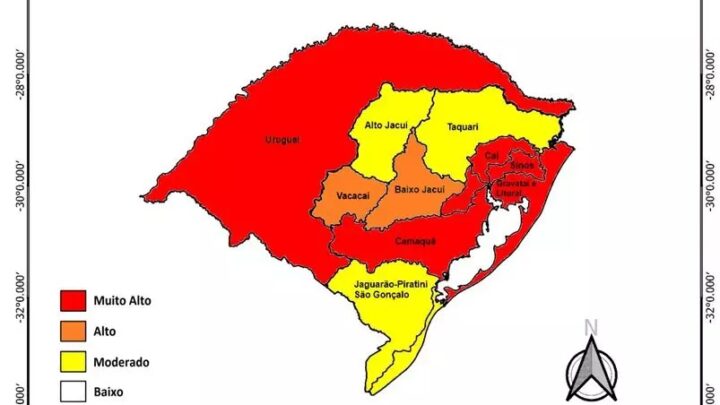 Sul do Brasil tem alerta de ciclone extratropical e chuva volumosa; veja a previsão do Inmet