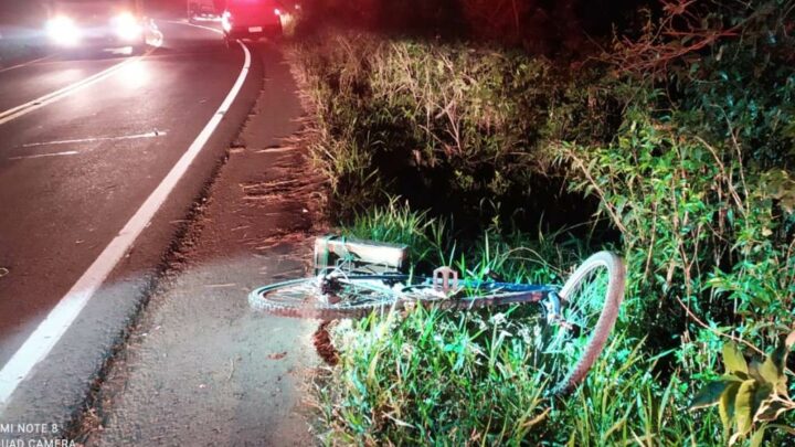 Ciclista idoso morre após ser atropelado em pequena cidade do Oeste de SC