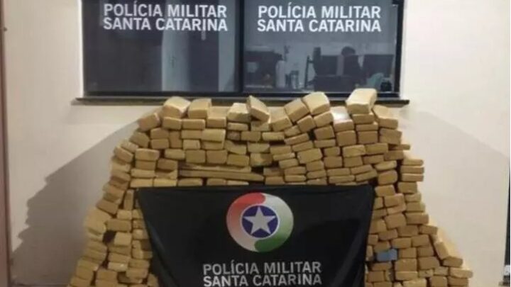 PM apreende 315 kg de maconha no Oeste de Santa Catarina