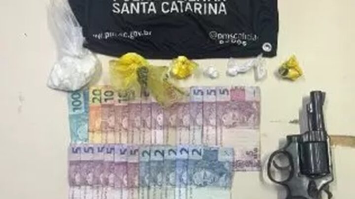 Homem é detido em Criciúma com cocaína e revólver