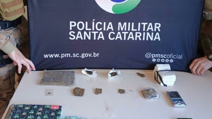 Casal é preso com drogas no bairro Santa Paulina em Chapecó