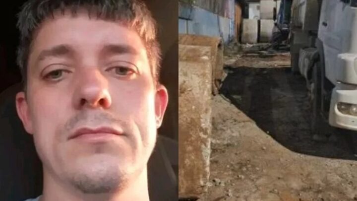 Homem morre após ser prensado entre caminhão e tubos de concreto no Oeste de SC