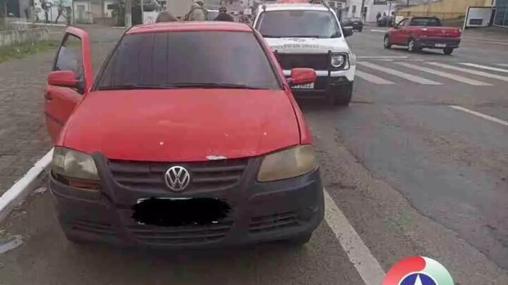 “Comprei por mil reais” afirma homem preso com carro furtado em Curitibanos