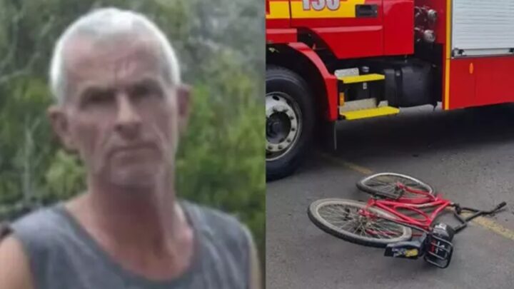Ciclista de 53 anos morre após colidir com caminhão