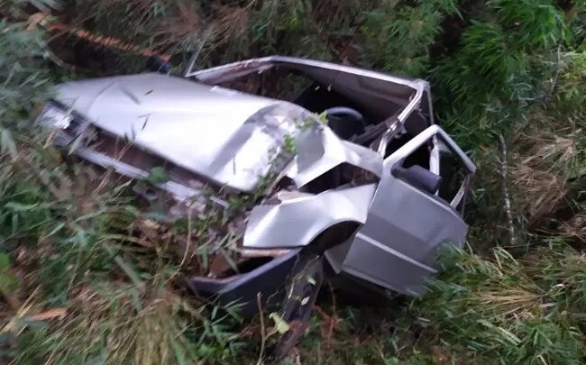 Capotamento na SC-150 deixa dois feridos, um em estado grave