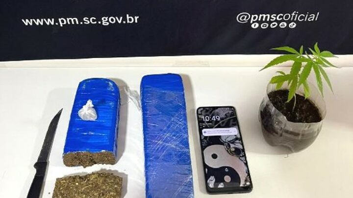 Adolescente e irmão são detidos por envolvimento com tráfico de drogas em Irani
