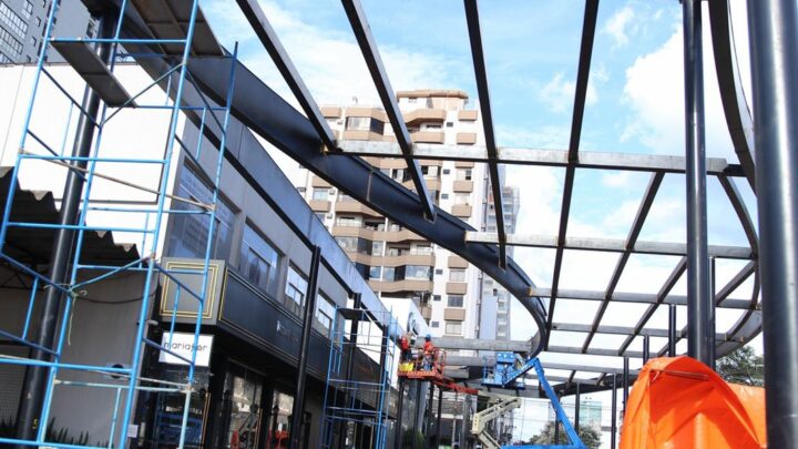 Obras de cobertura do Boulevard Benjamin Constant estão em andamento