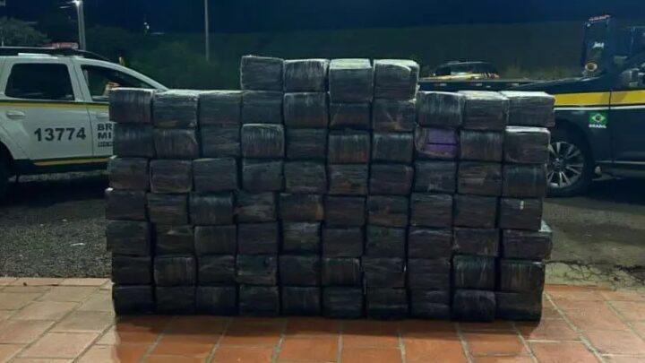 Perseguição alucinante: caminhão com uma tonelada de maconha é apreendido na BR-386