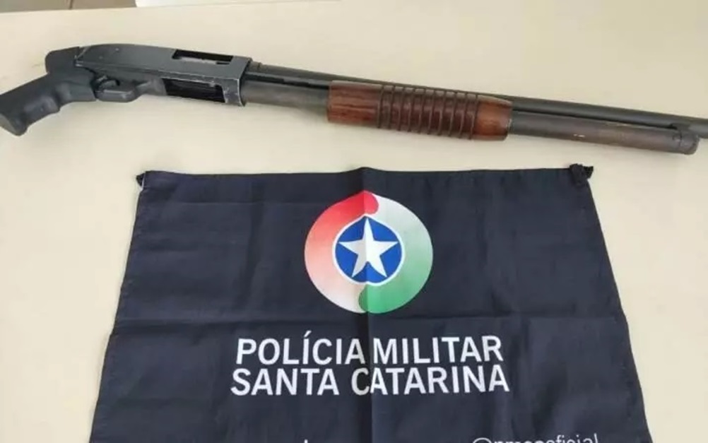 Espingarda escondida em carrinho de bebê é apreendida em SC Espingarda escondida em carrinho de bebê é apreendida em SC