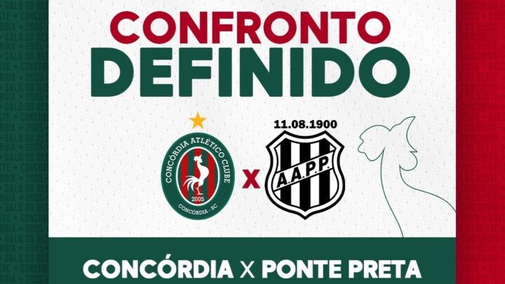 Concórdia conhece seu adversário na Copa do Brasil 2025