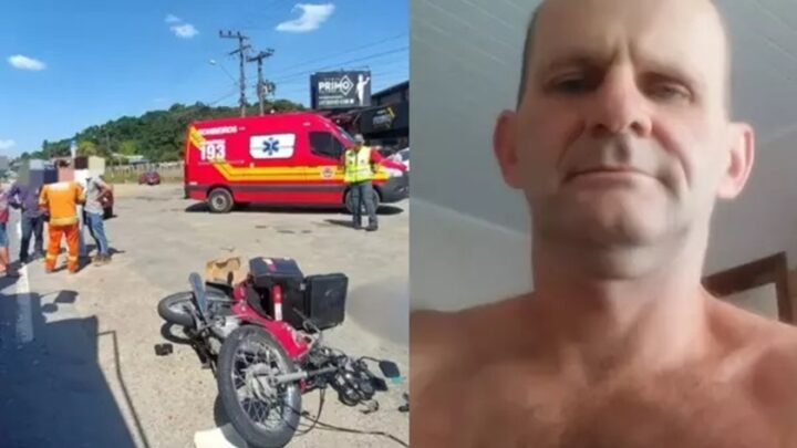 Acidente entre moto e caminhão mata homem na BR-470 em SC