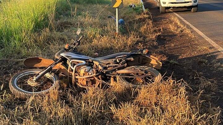 Sem habilitação, motociclista morre após colisão em rodovia no Oeste de SC