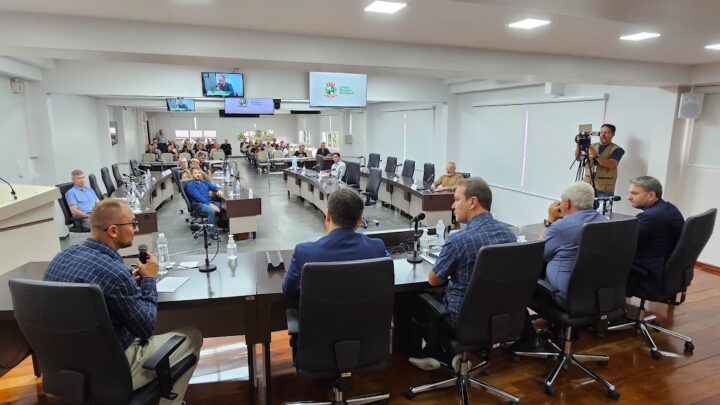 Reunião de Trabalho na Câmara debate Segurança Pública e Perturbação do Sossego em Chapecó