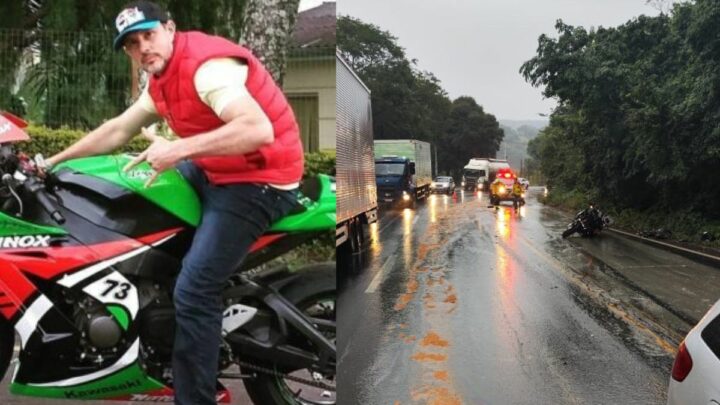 Identificado motociclista que morreu em grave acidente na SC-157